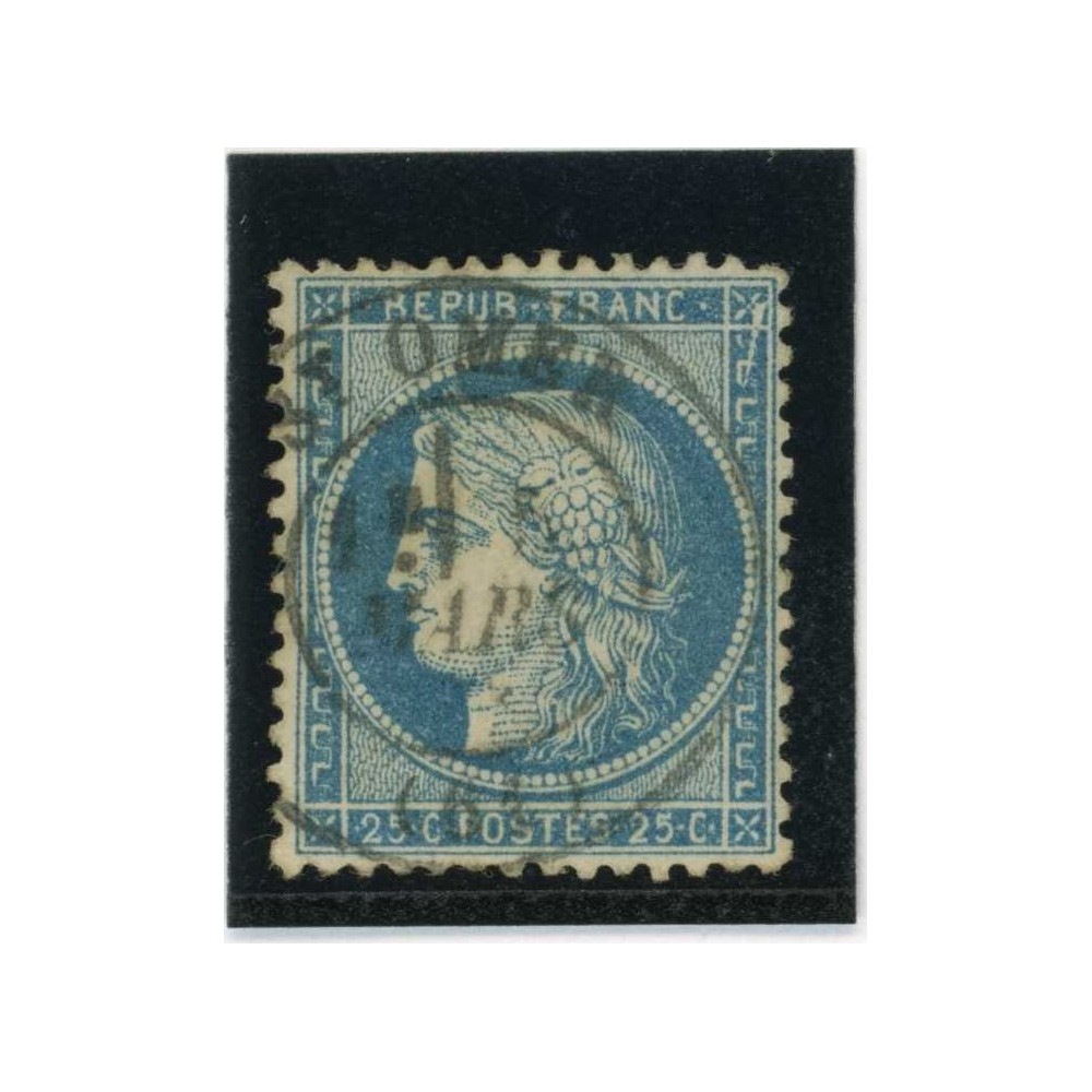YT 60A - Cachet a Date - Variété : Cassure en haut - Cote 62 Euros