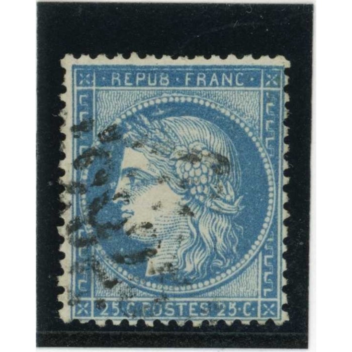 YT 60C - Oblitéré - Variété : Filet du haut maculé - Cote 62 Euros