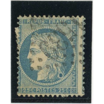 YT 60C - GC 1539 - Fontainebleau - Seine et Marne (73) - Variété : Gros anneau Lune en bas des cheveux - Cote 65 Euros