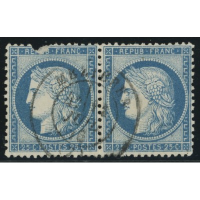 YT 60C - Cachet a Date - Paire - Cote 6 Euros