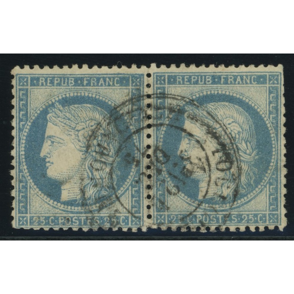 YT 60C - Cachet a Date - Paire - Cote 6 Euros