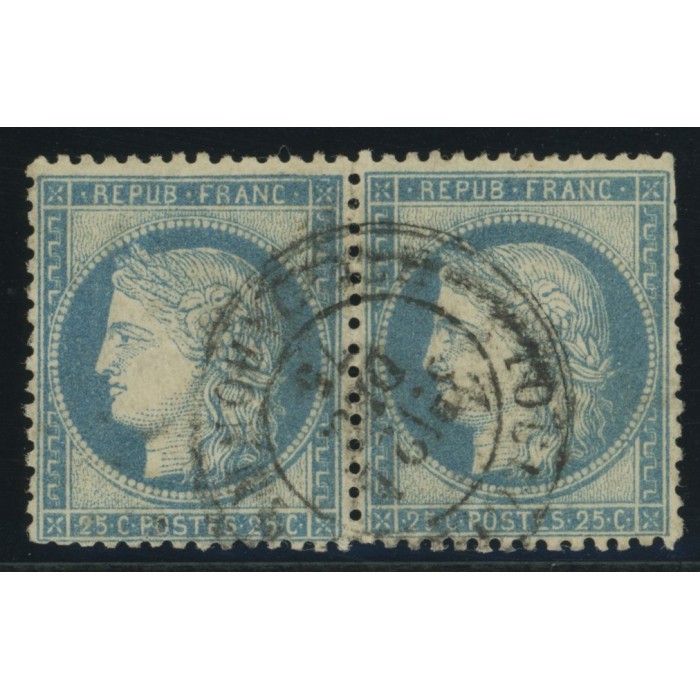 YT 60C - Cachet a Date - Paire - Cote 6 Euros