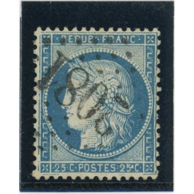 YT 60A - GC 2081 - Longwy - Moselle (55) - Variété : Point Blanc dans 25 C - Cote 65 Euros