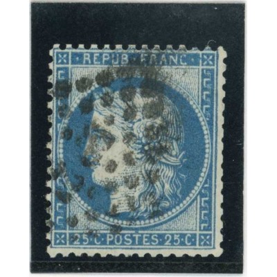 YT 60B - Oblitéré - Variété : Point Bleu sur la ligne blanche en bas - Cote 110 Euros