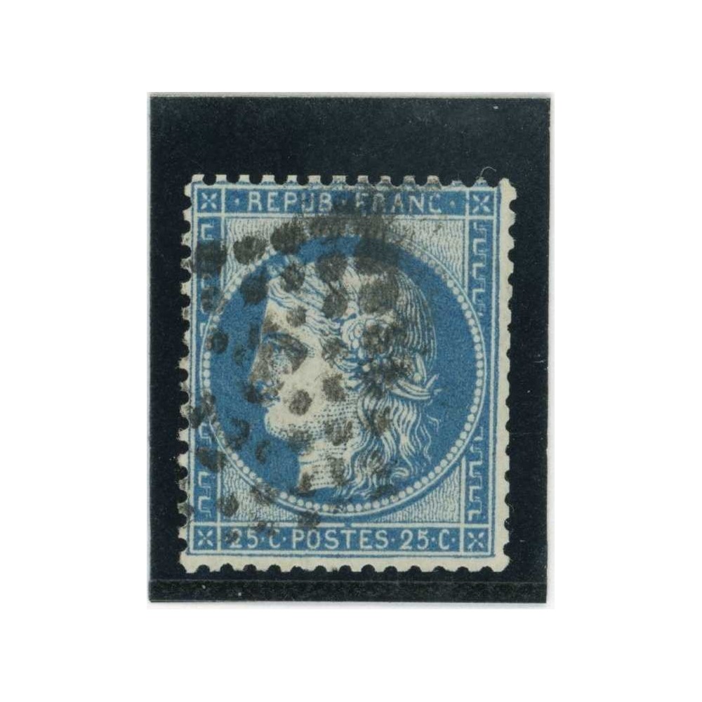 YT 60B - Oblitéré - Variété : Point Bleu sur la ligne blanche en bas - Cote 110 Euros