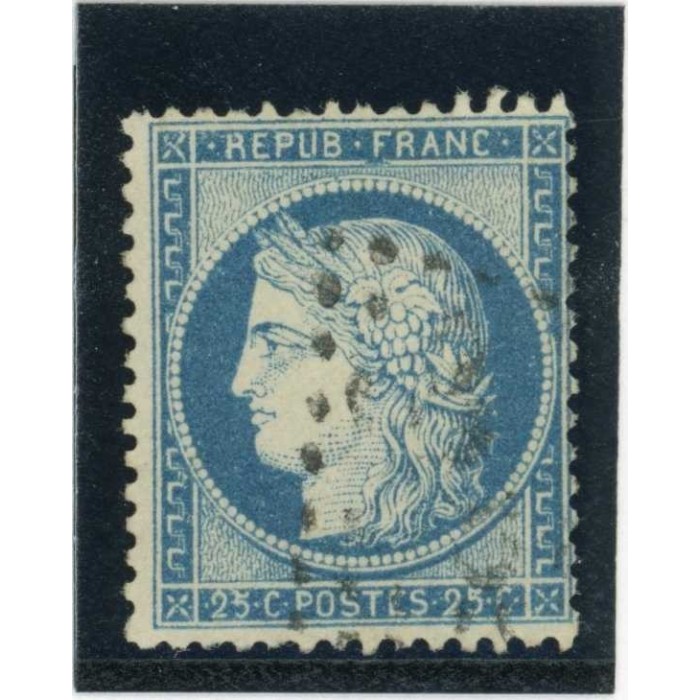 YT 60C - Oblitéré - Variété : Tache sous le F de FRANC - Cote 62 Euros