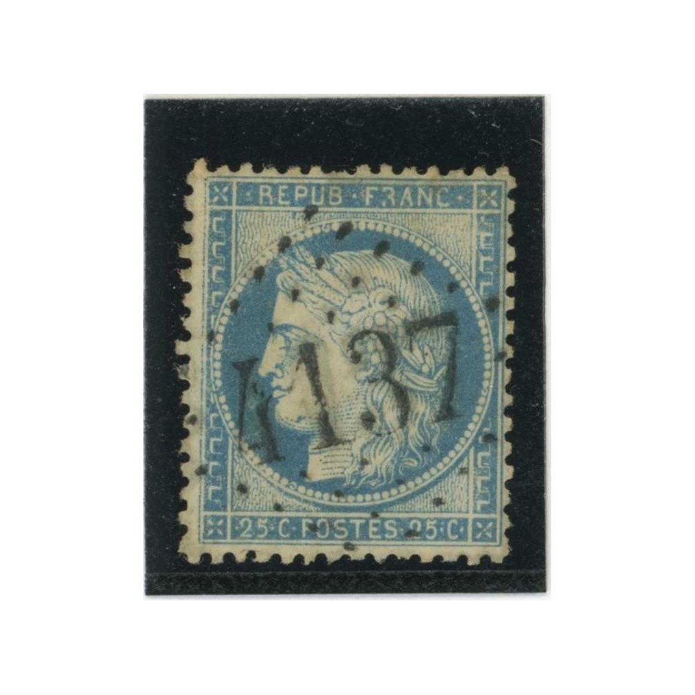 YT 60A - GC 4137 - La Verdière - Var (78) - Variété : tache sur R de FRANC - Cote 102 Euros
