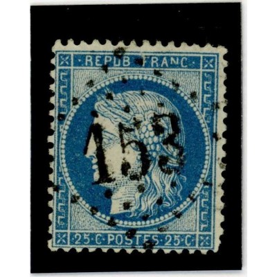YT 60C - GC 153 - Argentan - Orne (59) - Variété : Trait bleu sur FRANC - Cote 67 Euros
