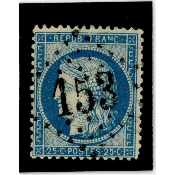 YT 60C - GC 153 - Argentan - Orne (59) - Variété : Trait bleu sur FRANC - Cote 67 Euros