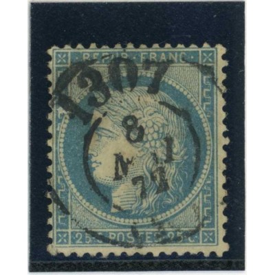 YT 60A - Bureau de Passe 1307 - Cote 17 Euros