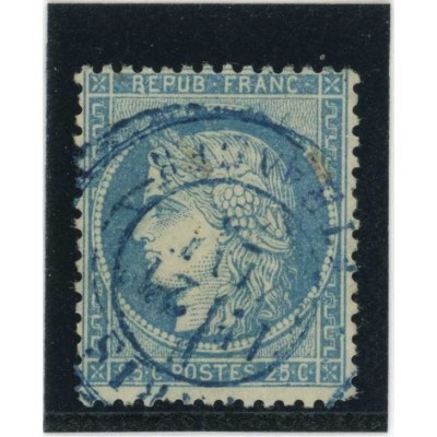 YT 60A - Cachet Bleu Paris Etranger - Cote 12 Euros