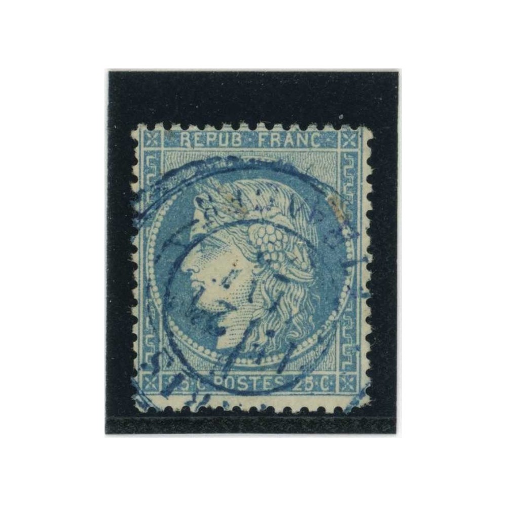 YT 60A - Cachet Bleu Paris Etranger - Cote 12 Euros