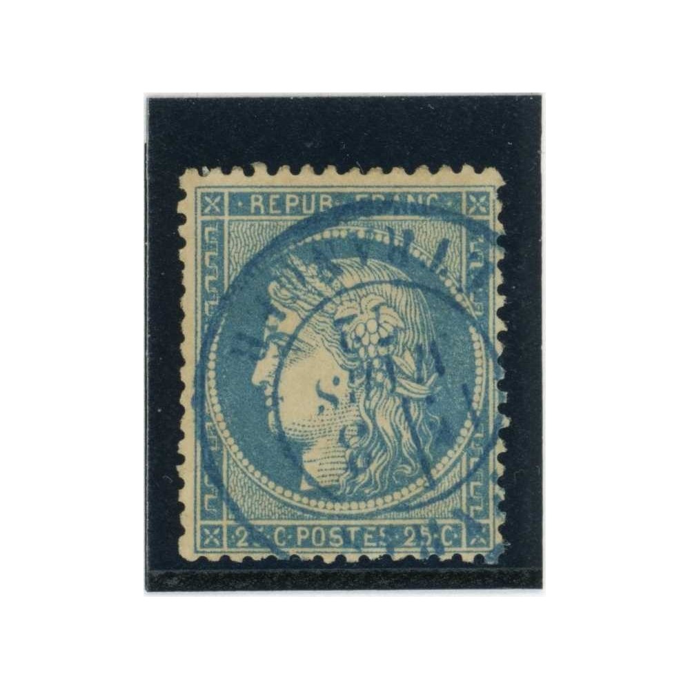 YT 60A - Cachet Bleu Paris Etranger - Cote 12 Euros