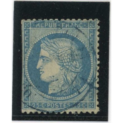 YT 60A - Cachet Bleu Paris Etranger - Cote 12 Euros