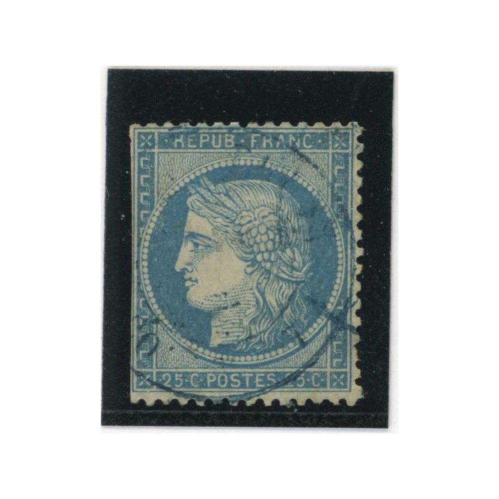 YT 60A - Cachet Bleu Paris Etranger - Cote 12 Euros