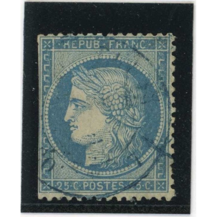 YT 60A - Cachet Bleu Paris Etranger - Cote 12 Euros