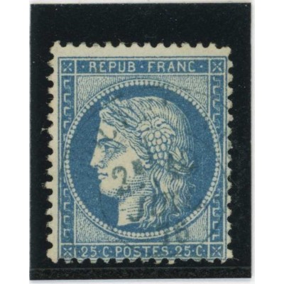 YT 60A - Cachet Bleu Paris Etranger - Cote 12 Euros