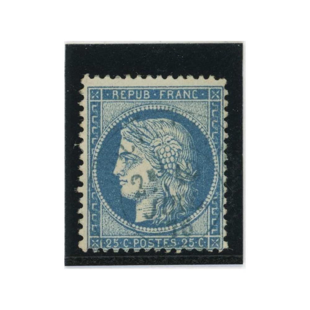 YT 60A - Cachet Bleu Paris Etranger - Cote 12 Euros