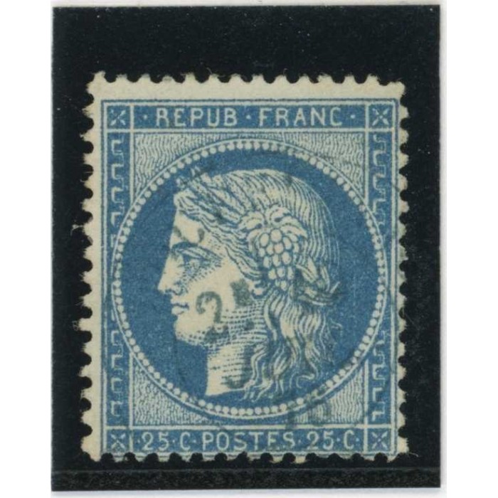 YT 60A - Cachet Bleu Paris Etranger - Cote 12 Euros
