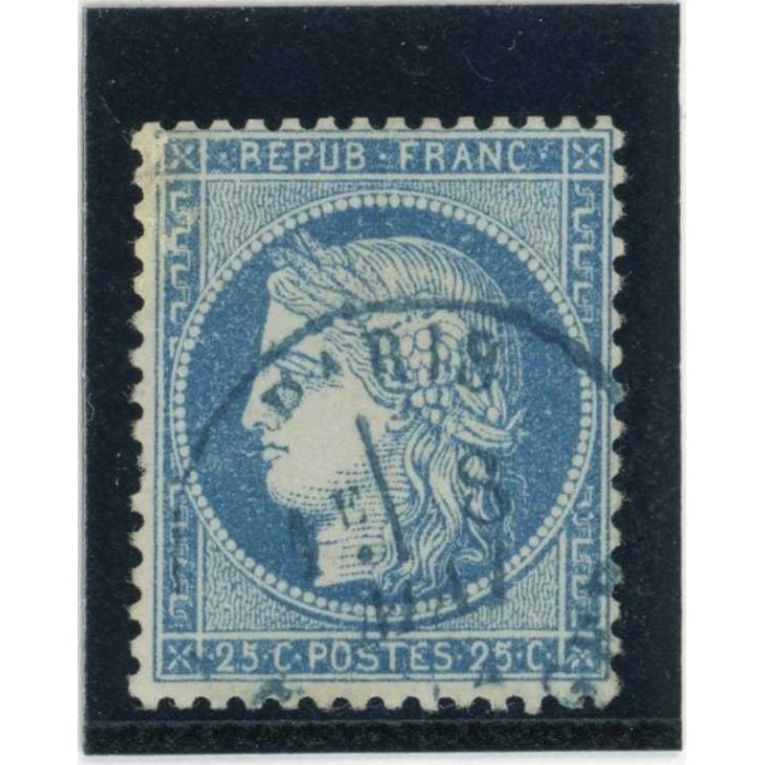 YT 60A - Cachet Bleu Paris Etranger - Cote 12 Euros
