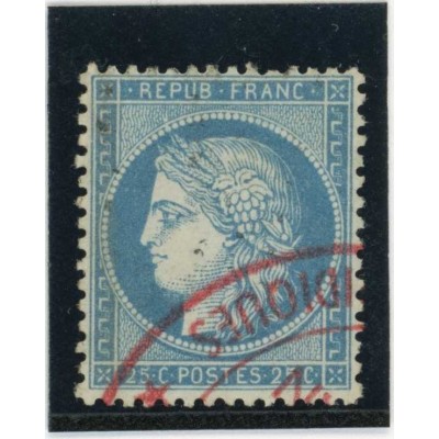 YT 60A - Cachet Rouge - Cote 12 Euros