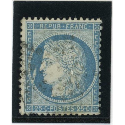 YT 60A - Oblitéré - Variété : Trait Blanc devant le visage - Cote 62 Euros