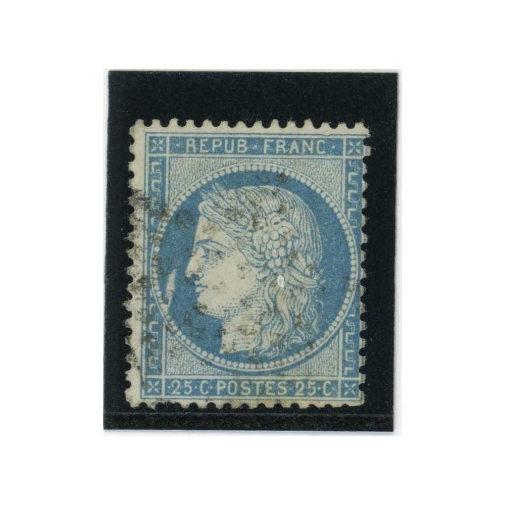 YT 60A - Oblitéré - Variété : Trait Blanc devant le visage - Cote 62 Euros