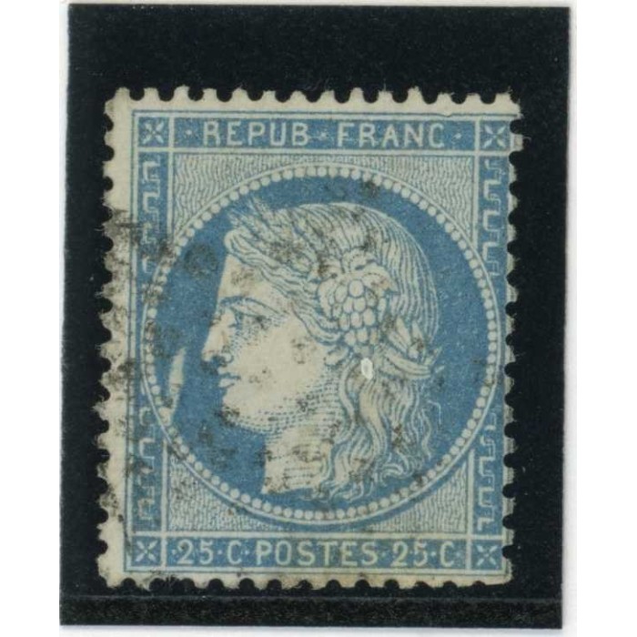 YT 60A - Oblitéré - Variété : Trait Blanc devant le visage - Cote 62 Euros