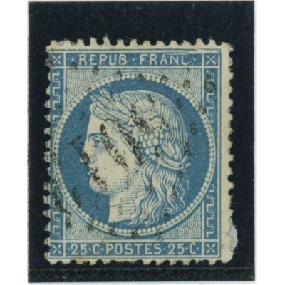 YT 60A - Oblitéré - Variété : Cassure en haut - Cote 62 Euros