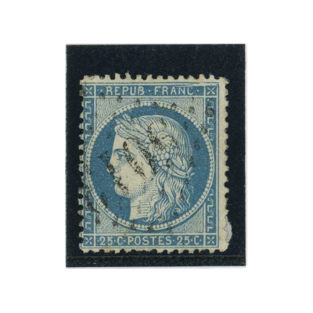 YT 60A - Oblitéré - Variété : Cassure en haut - Cote 62 Euros