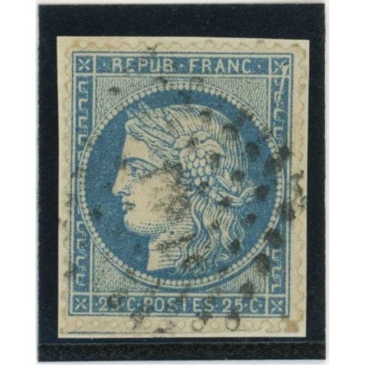 YT 60A - Oblitéré - Variété : Cassure en haut - Cote 62 Euros