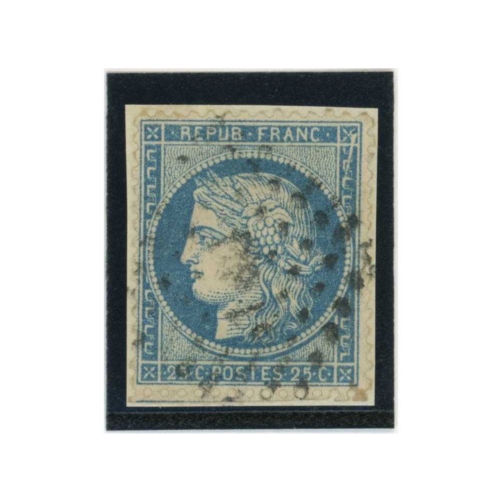 YT 60A - Oblitéré - Variété : Cassure en haut - Cote 62 Euros