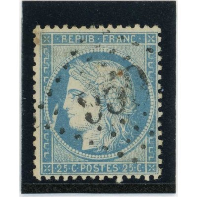 YT 60A - Oblitéré - Variété : Trait Blanc devant le visage - Cote 62 Euros
