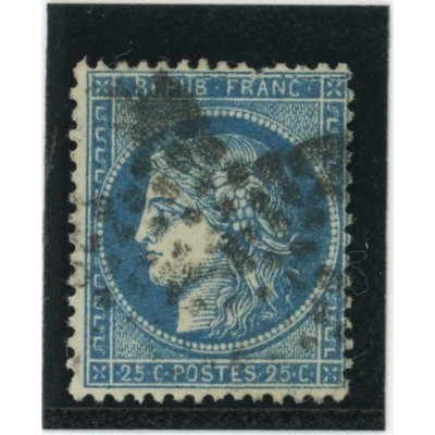 YT 60A - Oblitéré - Variété : Cassure en haut - Cote 62 Euros