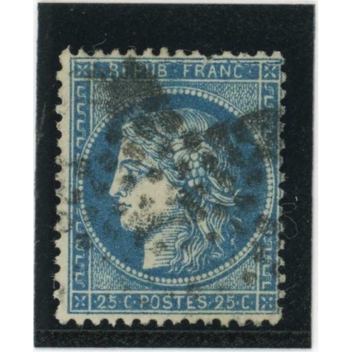 YT 60A - Oblitéré - Variété : Cassure en haut - Cote 62 Euros