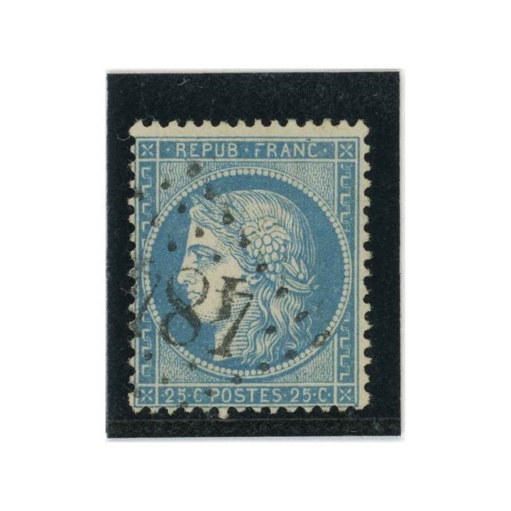 YT 60A - Oblitéré - Variété : Tache sur FRANC - Cote 62 Euros