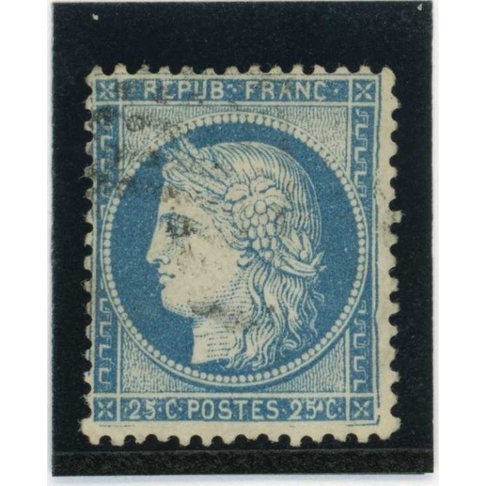 YT 60A - Oblitéré - Variété : Point Blanc dans 25 C - Cote 62 Euros