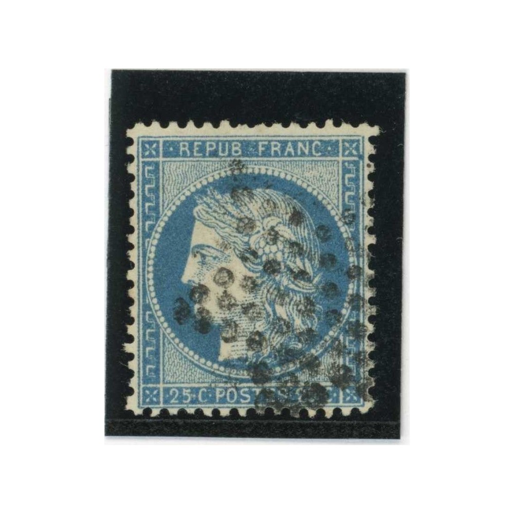 YT 60A - Oblitéré - Variété : Point Bleu dans cartouche haut droit - Cote 62 Euros