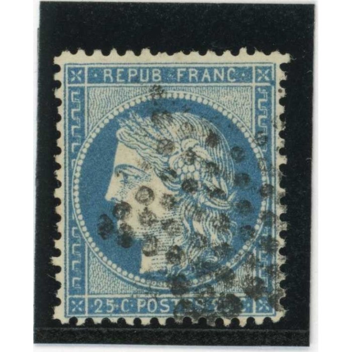 YT 60A - Oblitéré - Variété : Point Bleu dans cartouche haut droit - Cote 62 Euros