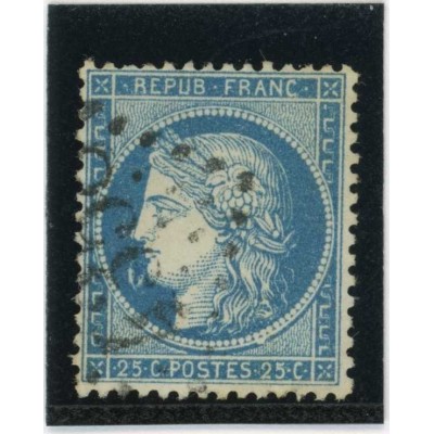 YT 60A - Oblitéré - Variété : Anneau Lune devant la bouche - Cote 62 Euros