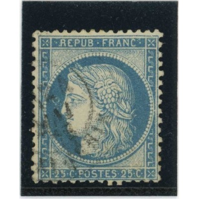 YT 60A - Oblitéré - Variété : Anneau Lune devant les yeux - Cote 62 Euros