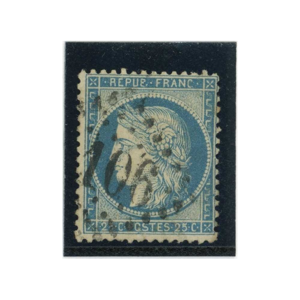 YT 60A - Oblitéré - Variété : Tache Bleu sur B de REPUB - Cote 62 Euros