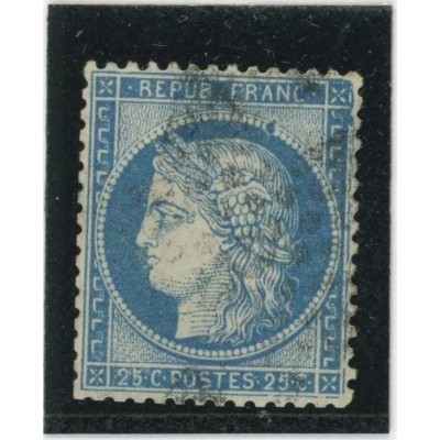 YT 60A - Oblitéré - Variété : Anneau Lune dans les Billes - Cote 62 Euros