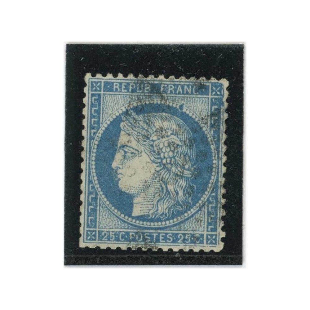 YT 60A - Oblitéré - Variété : Anneau Lune dans les Billes - Cote 62 Euros
