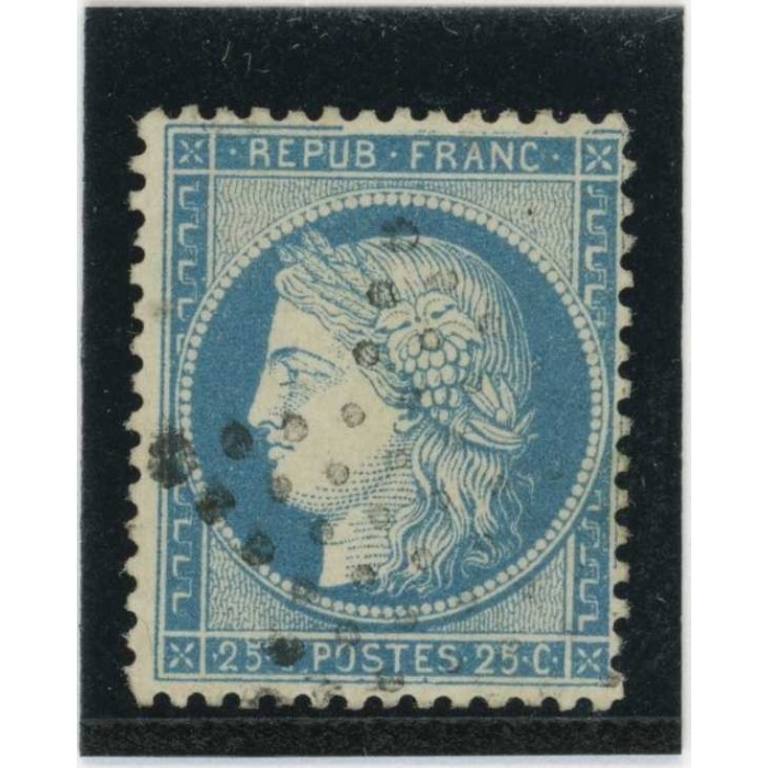 YT 60A - Oblitéré - Variété : Filet haut Cassé - Cote 62 Euros