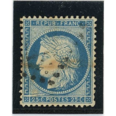 YT 60A - Oblitéré - Variété : cassure en bas - Cote 62 Euros