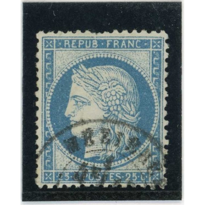 YT 60A - Oblitéré - Variété : B de REPUB - Cote 62 Euros
