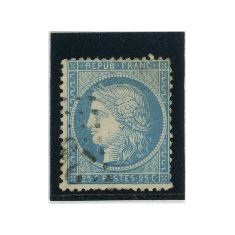 YT 60A - Oblitéré - Variété : Filet bas maculé - Cote 62 Euros