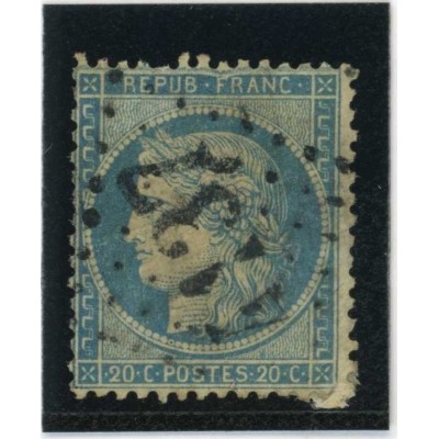 YT 60A - Oblitéré - Variété : Filet haut Cassé - Cote 62 Euros