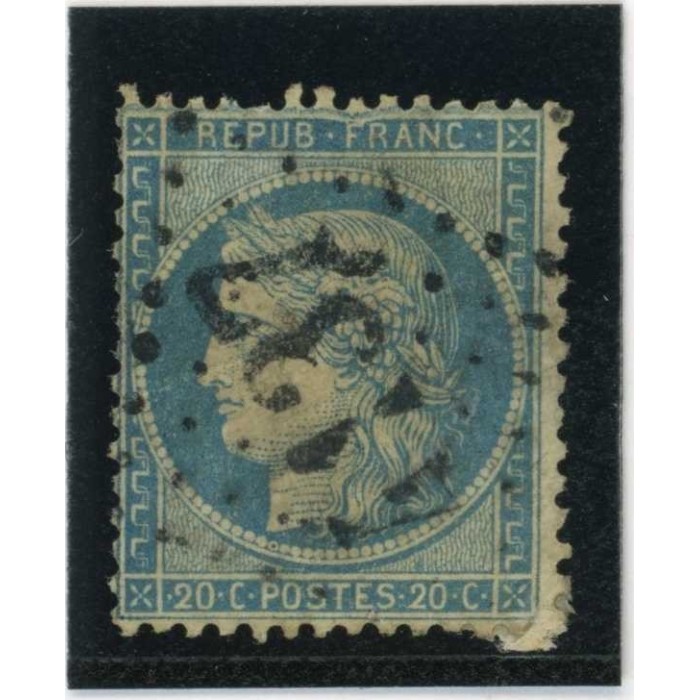 YT 60A - Oblitéré - Variété : Filet haut Cassé - Cote 62 Euros
